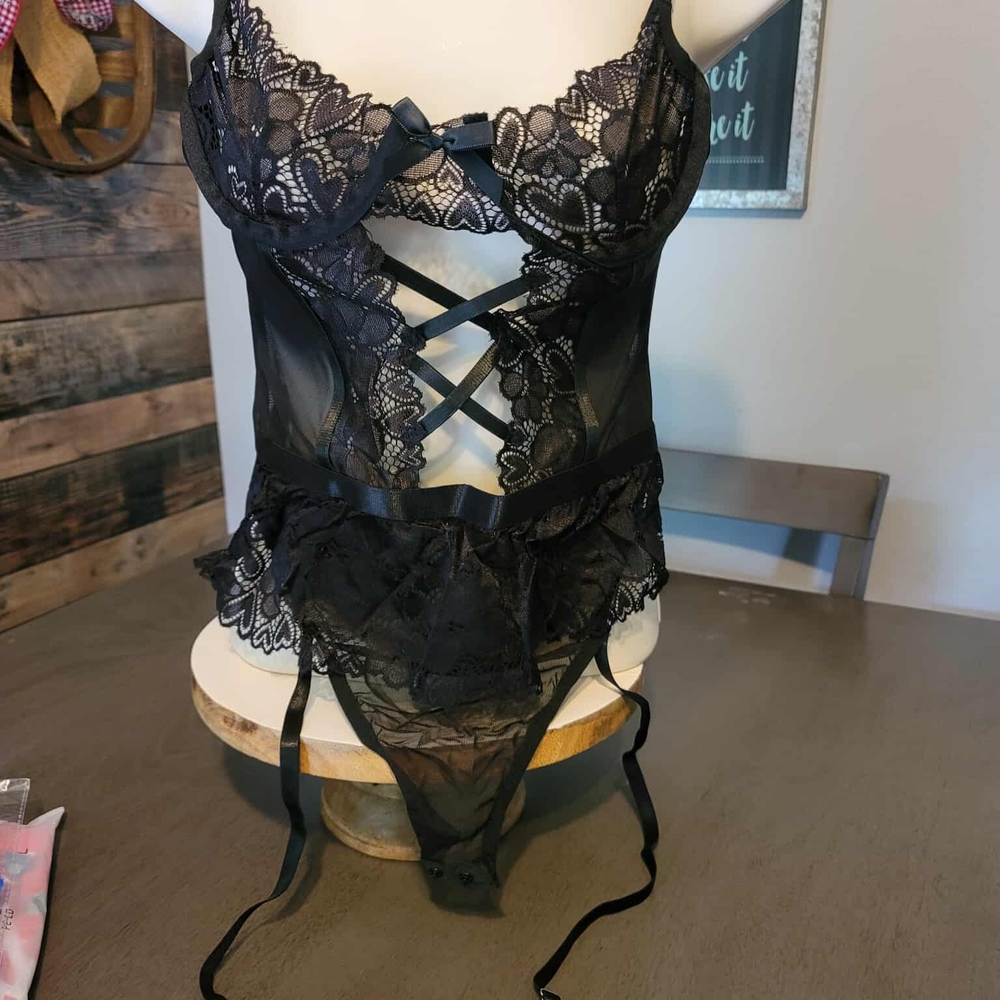Black Lace Teddy